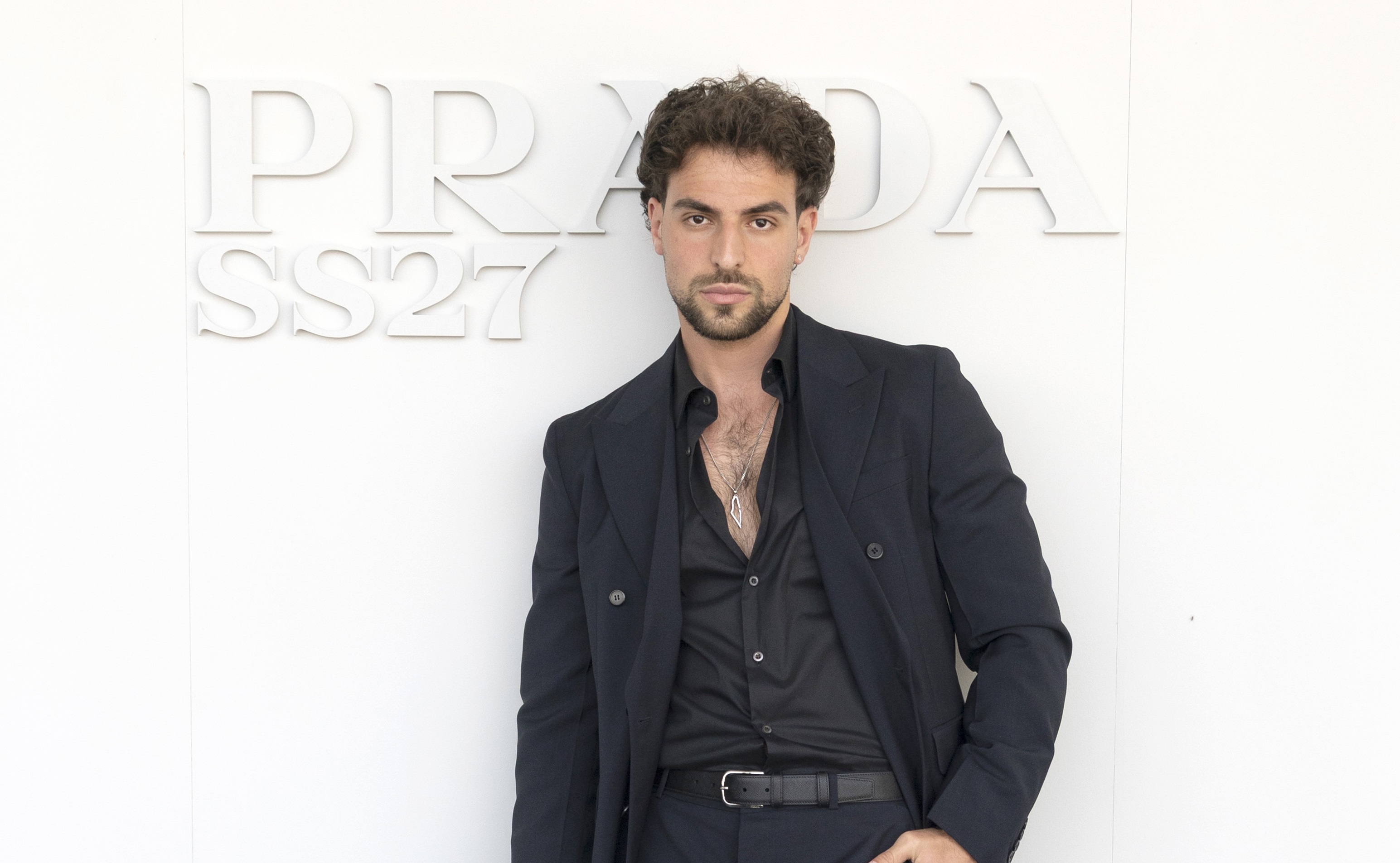 The singer attended Prada's latest menswear show. (Getty Images)