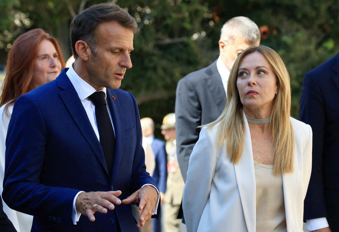 ‘Need each other’: Macron hosts Meloni after Trump rift