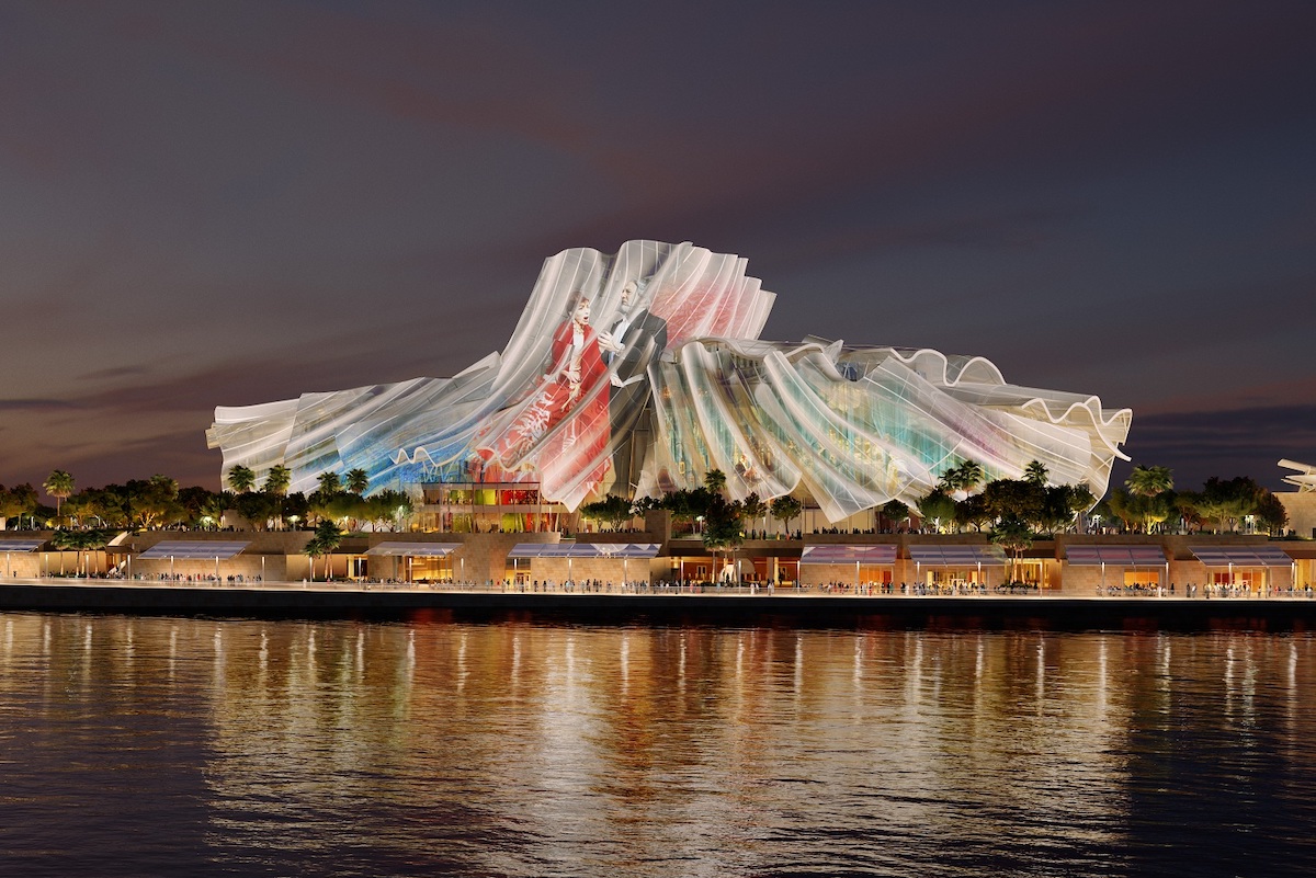 Dar Al-Funoon, designed by the late architect Frank Gehry, is a performing arts center scheduled to open in 2030. (DCT Abu Dhabi)