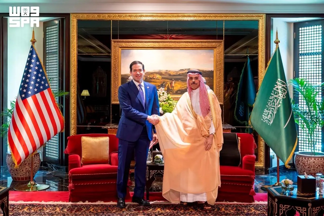 Saudi foreign minister holds talks with Rubio