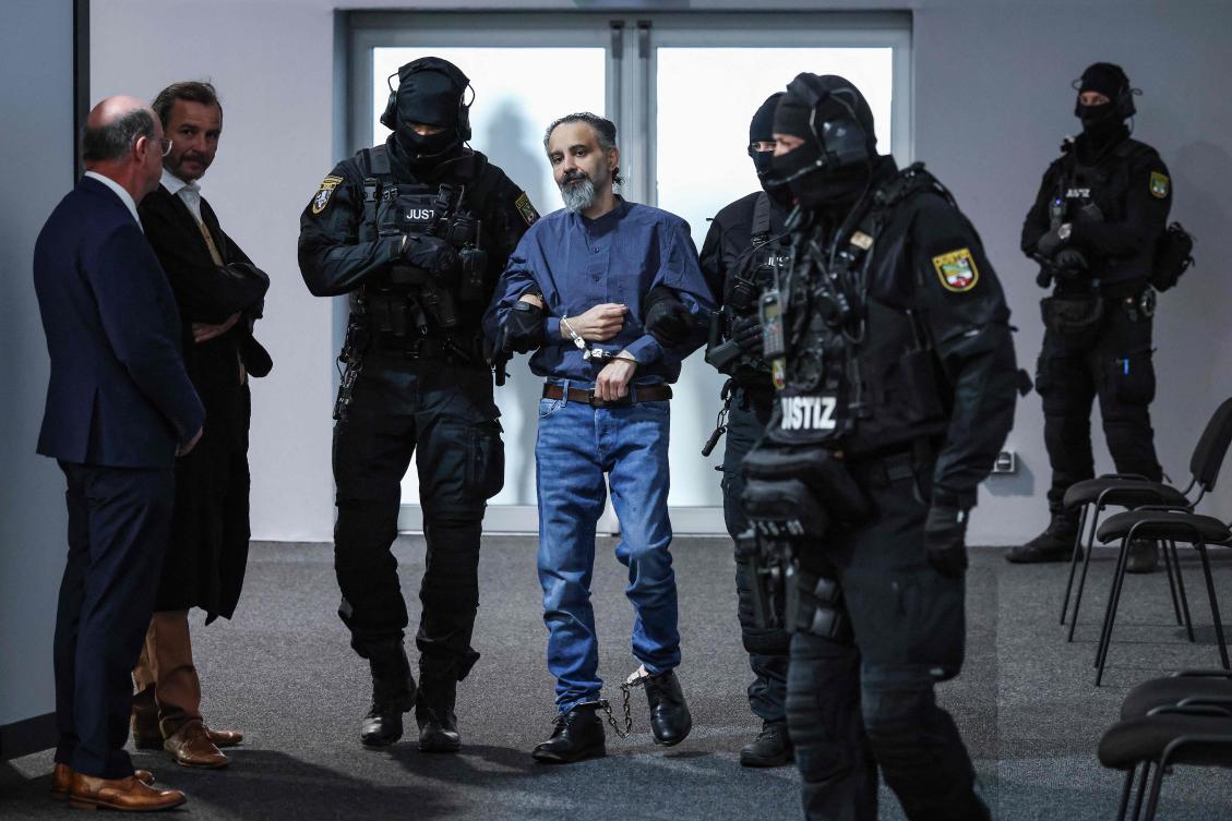 A German court on Friday convicted a Saudi psychiatrist and sentenced him to life in prison for driving an SUV in a deadly rampage through a crowded Christmas market in 2024. (AFP)