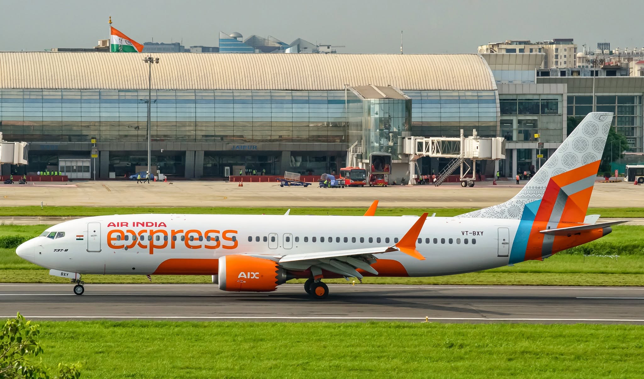 An Air India Express aircraft is seen on the runway of an airport in India in this photo posted on July 15, 2025. (Air India Express)