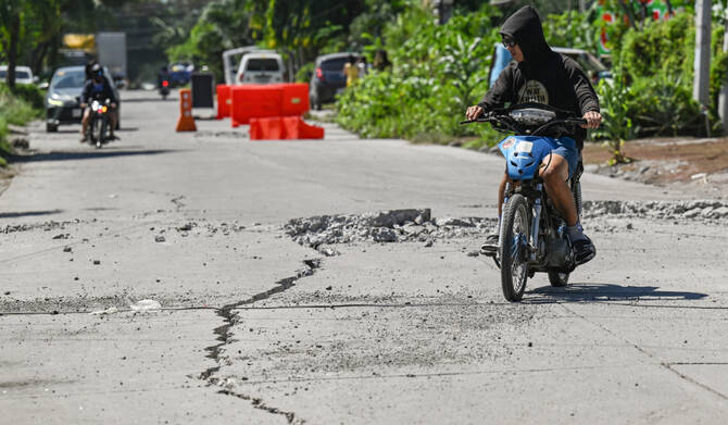 A 6.7-magnitude earthquake struck off the southern Philippines on Friday, the United States Geological Survey said, less than three weeks after a major tremor in the same area left more than 80 people dead. (AFP/File)