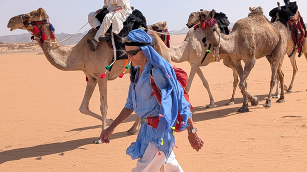British polar and endurance explorer Rosie Stancer has completed her 2,000 km crossing with camels through the length of the Kingdom — from the southwest to northwest — in 69 days, entirely on foot. (Supplied)