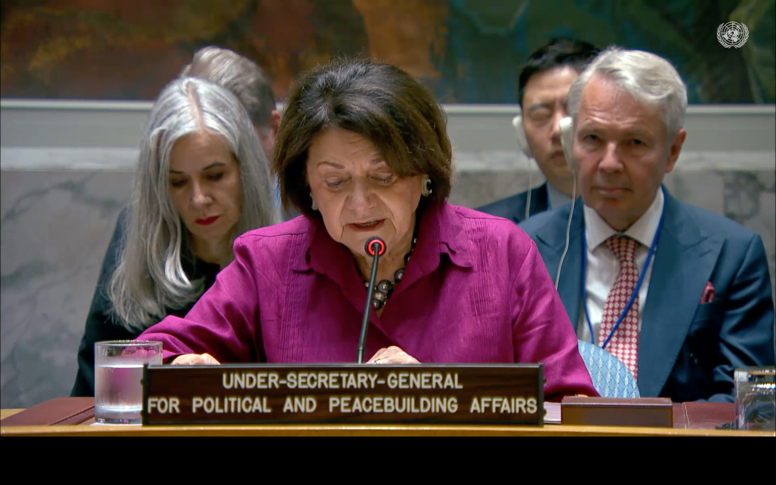 Rosemary DiCarlo, the UN’s under-secretary-general for political and peacebuilding affairs, told council members that drone attacks had increased sharply around El-Obeid over the past two weeks, even as the RSF expanded its presence around the city. (Screenshot/UNTV)