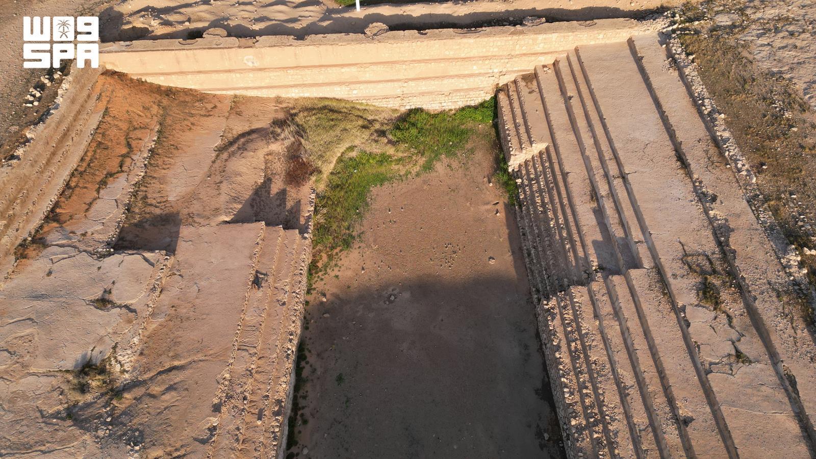 The stair-like interior is one of the defining engineering features of the reservoirs, increasing their stability while allowing them to withstand centuries of use. (SPA)