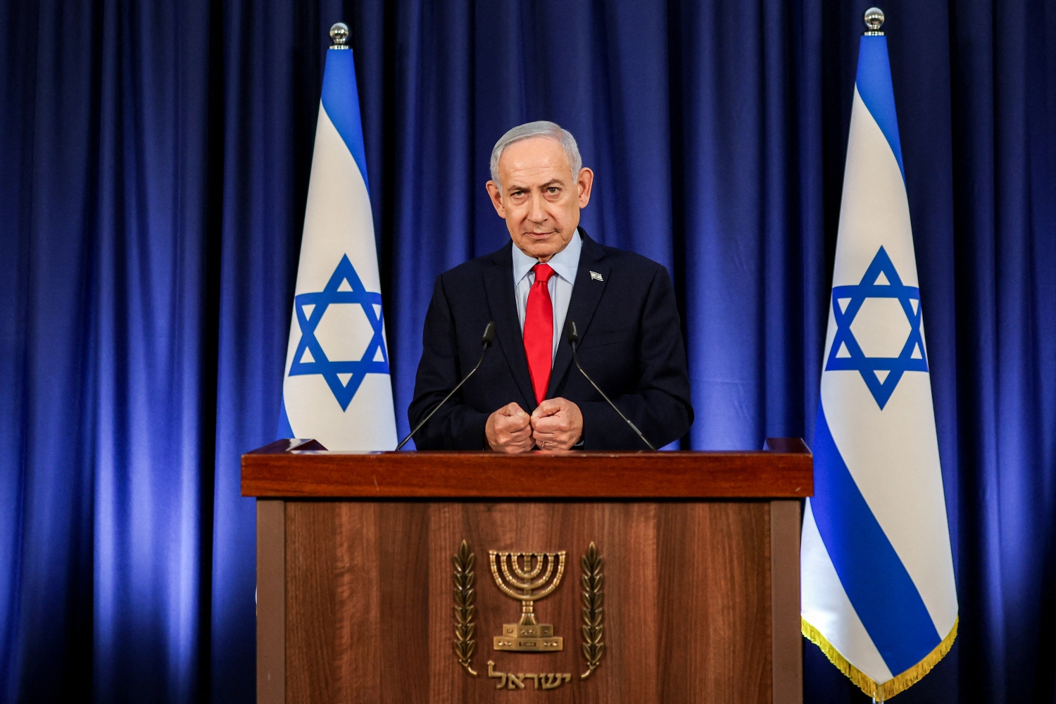 Distrust in Netanyahu extends far beyond the opposition and its supporters (File/AFP)