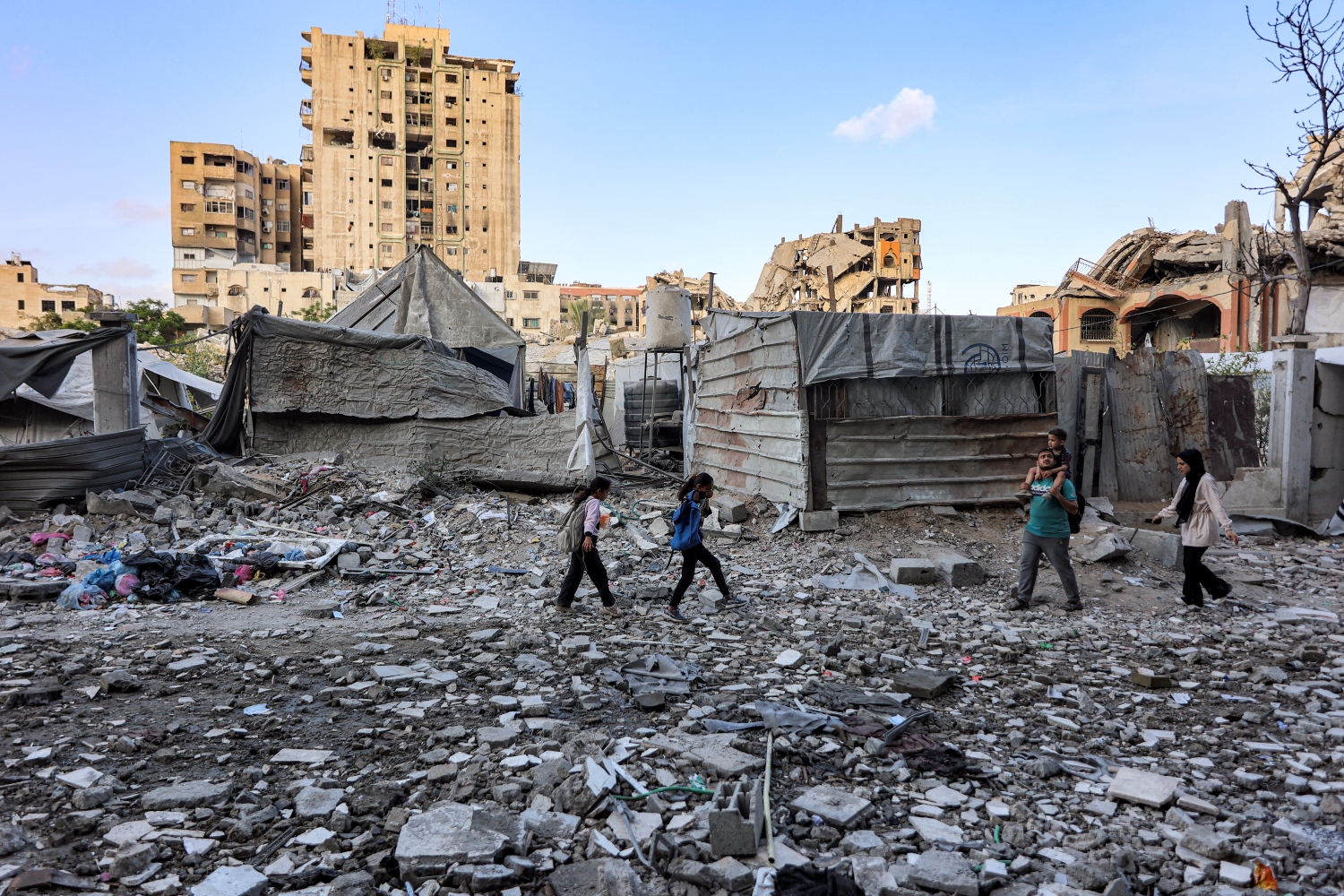 The immediate priority for Palestinians is not governance but food, clean water, medicine and basic survival (File/AFP)