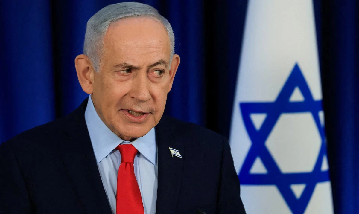 Israeli Prime Minister Benjamin Netanyahu speaks during a press conference, amid the US-Israel conflict with Iran, in Jerusalem, March 19, 2026. (Reuters)