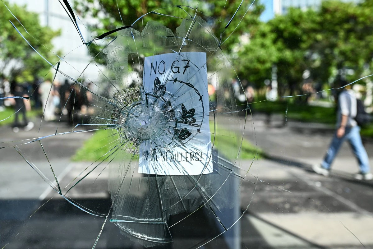 Clashes as thousands protest in Geneva ahead of G7 summit in France
