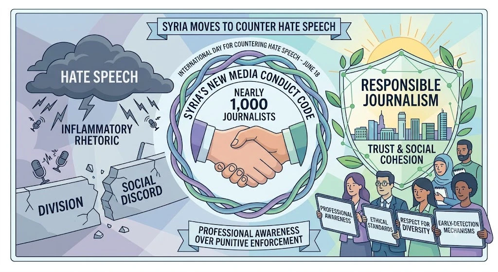 Syria launches media code to combat hate speech, set professional standards