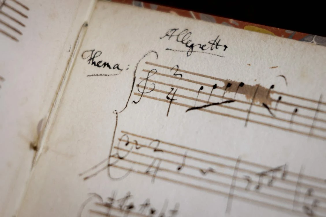 Musicians this weekend will for the first time publicly interpret music for flute and harp that Wolfgang Amadeus Mozart wrote as a 22-year-old while teaching an aristocratic French student. (AFP)