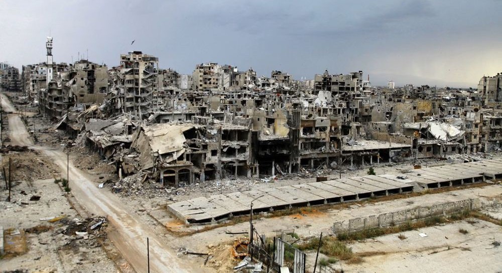 Homs in May 2014, when an Iran-brokered deal allowed anti-Assad fighters to leave. (Reuters)