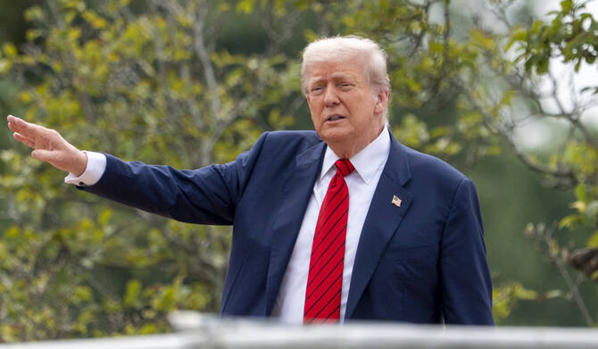 At the NATO summit in Ankara this week, Trump said the ceasefire deal was “over.” (AFP/File Photo)