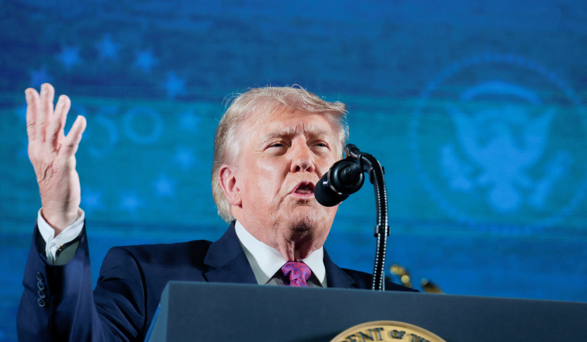 U.S. President Donald Trump delivers remarks during a celebration for the 250th anniversary of U.S. independence, at Mount Rushmore in Keystone, South Dakota, U.S., July 3, 2026. (REUTERS)