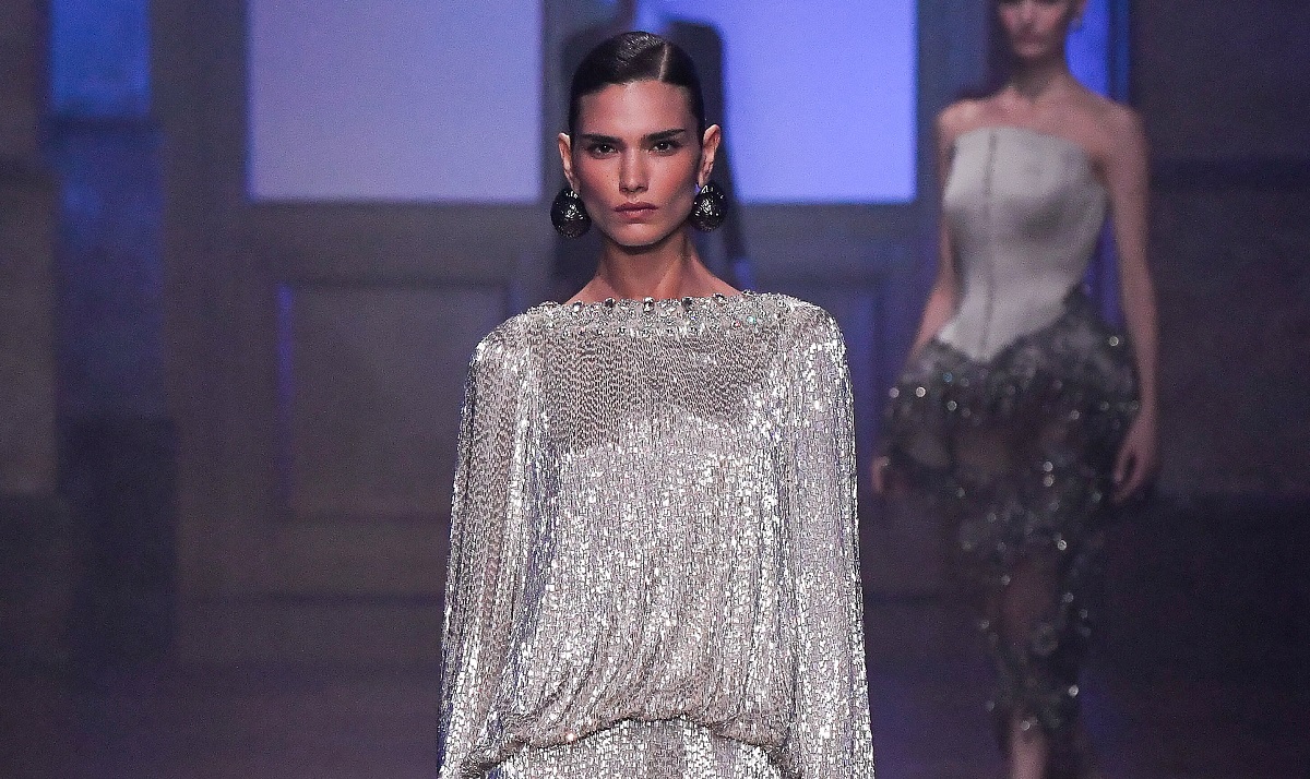 George Hobeika debuted his latest collection in Paris. (Getty Images)
