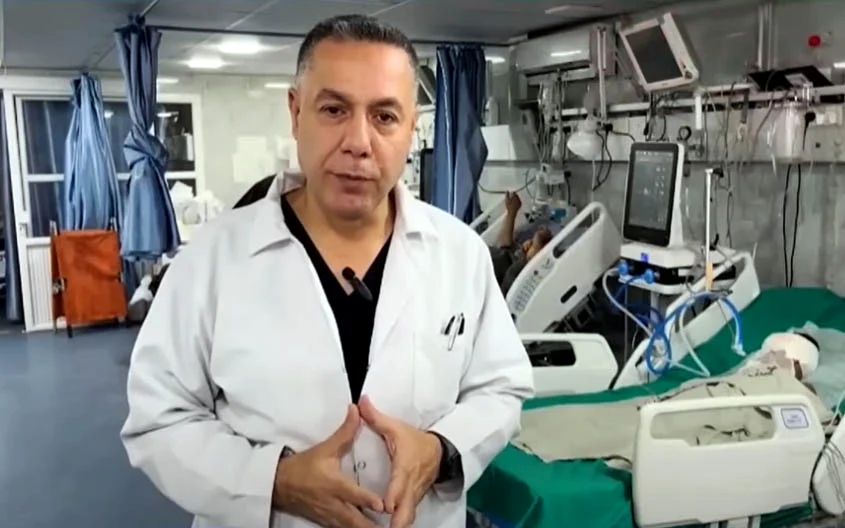 Dr. Hussam Abu Safiya. (Screengrab/YouTube)
