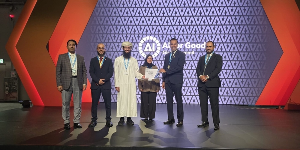 Oman Lens won a bronze award at the International Telecommunication Union’s AI for Good initiative in Geneva. (ONA)