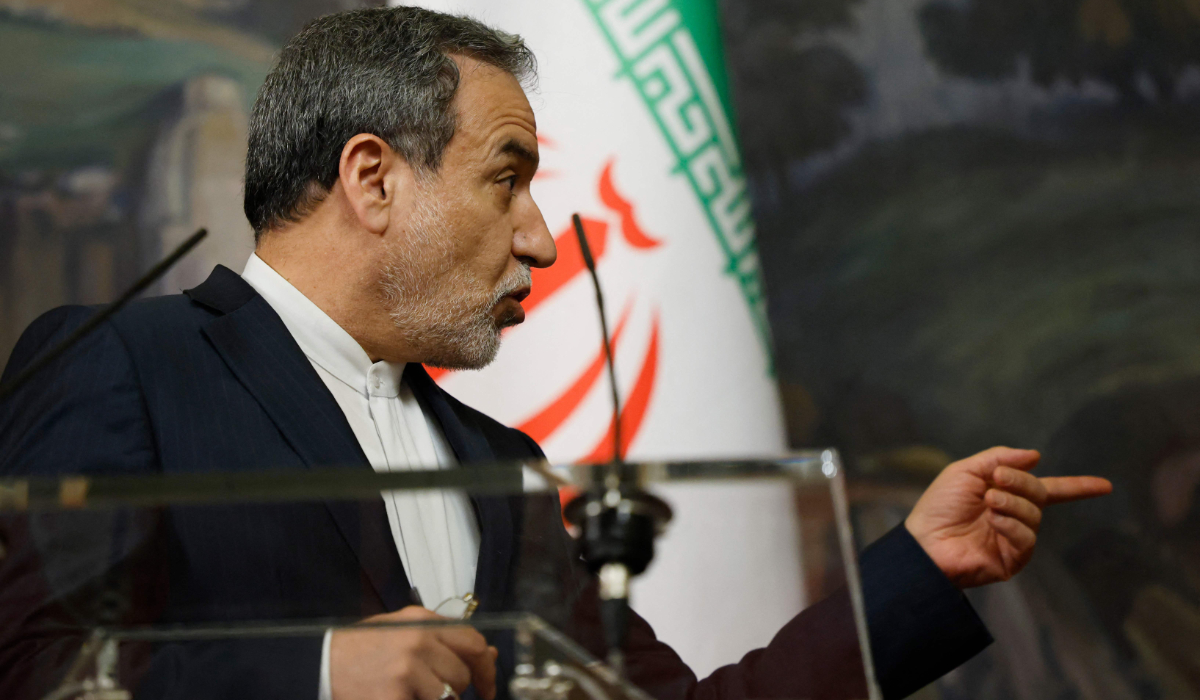 Iran's Foreign Minister Abbas Araghchi gestures as he attends a joint press conference with Russian Foreign Minister following their talks in Moscow on April 18, 2025. (AFP file photo)