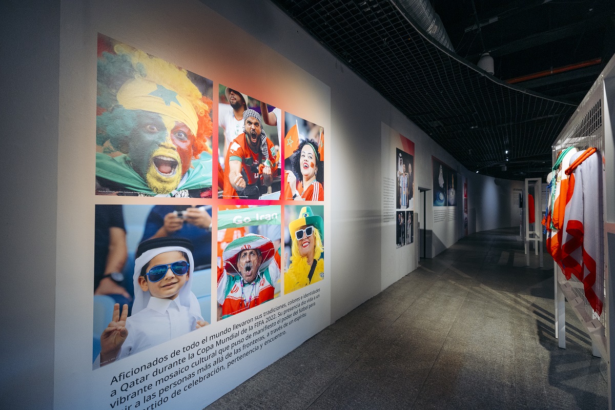 Blending photography, multimedia installations and sporting memorabilia, the exhibition explores the effects of the previous World Cup beyond football. (Supplied)