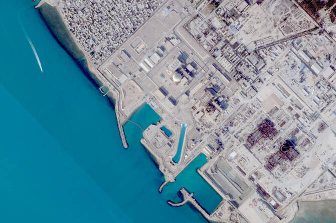 Russia’s state nuclear corporation Rosatom said on Friday that first six employees of Iran’s Bushehr nuclear power plant have begun returning to the plant, Russia’s RIA said citing its CEO Alexei Likhachev. (AP/File)