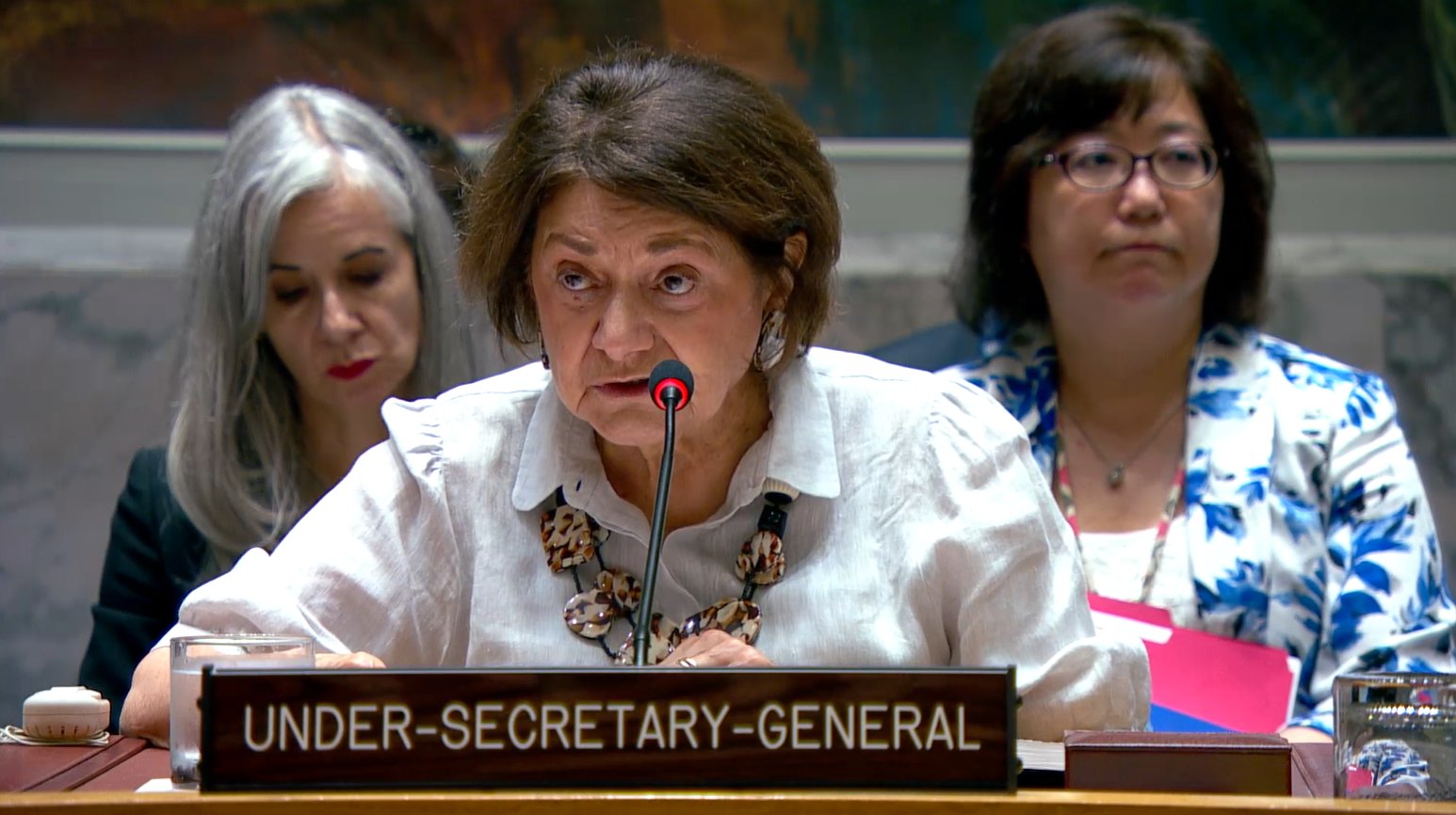 Rosemary DiCarlo, UN under-secretary-general for political and peacebuilding affairs (pictured), said the IAEA lost continuity of knowledge across all of Iran’s declared nuclear facilities. (X/@DicarloRosemary)