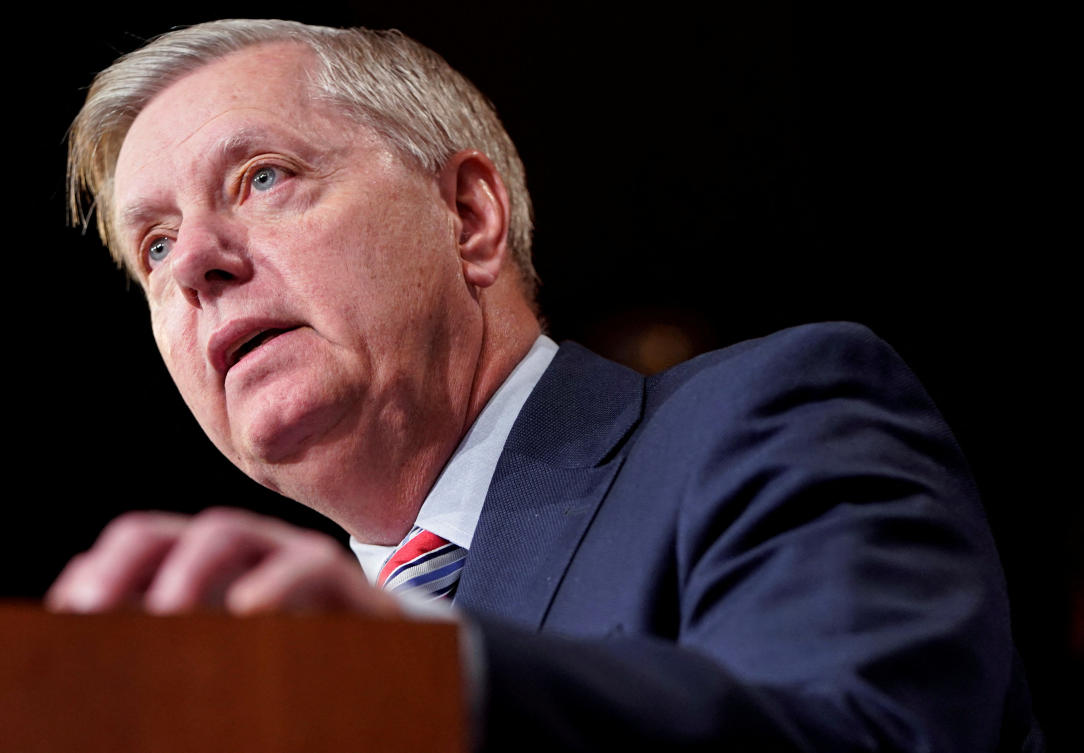 FILE PHOTO: Chairman of the Senate Judiciary Committee Lindsey Graham speaks to the media. (Reuters)