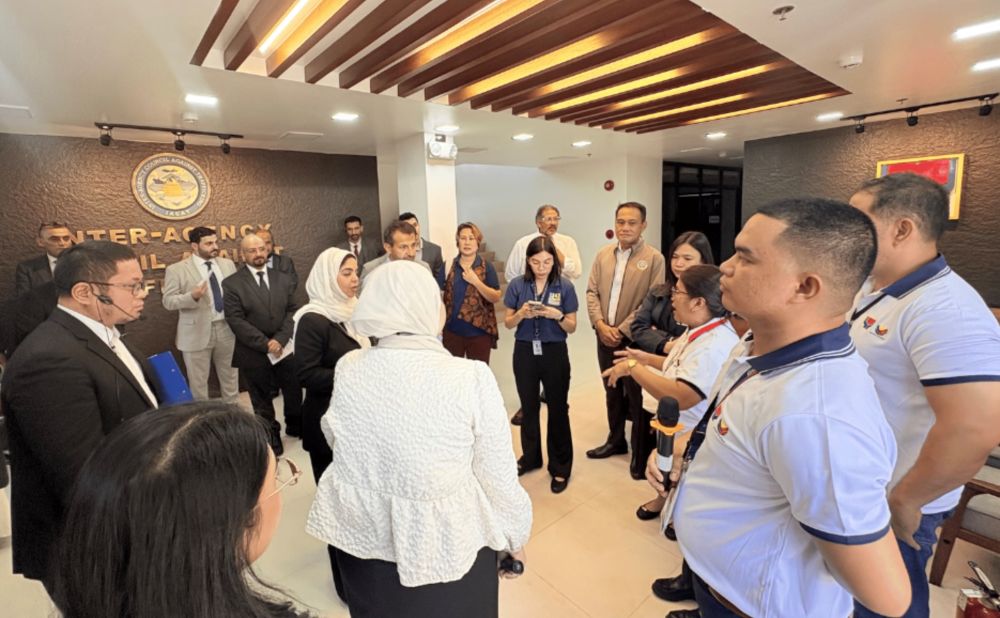 Officials from the Saudi National Committee on Combating Human Trafficking visit the Philippine Inter-Agency Council Against Trafficking Center in Mandaluyong City, July 1, 2026. (Department of Social Welfare and Development)