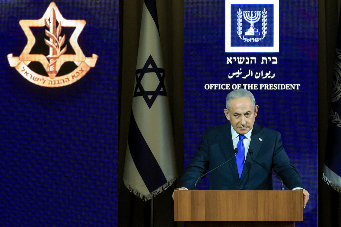 Israeli Prime Minister Benjamin Netanyahu at the President's Residence in Jerusalem, July 12, 2026. (REUTERS)