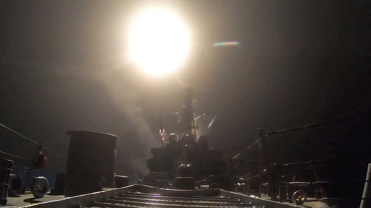 A munition is launched at an unknown location, during what US Central Command (CENTCOM) says are strikes on Iran, in this screen grab taken from a handout video released on July 15, 2026. (Reuters)