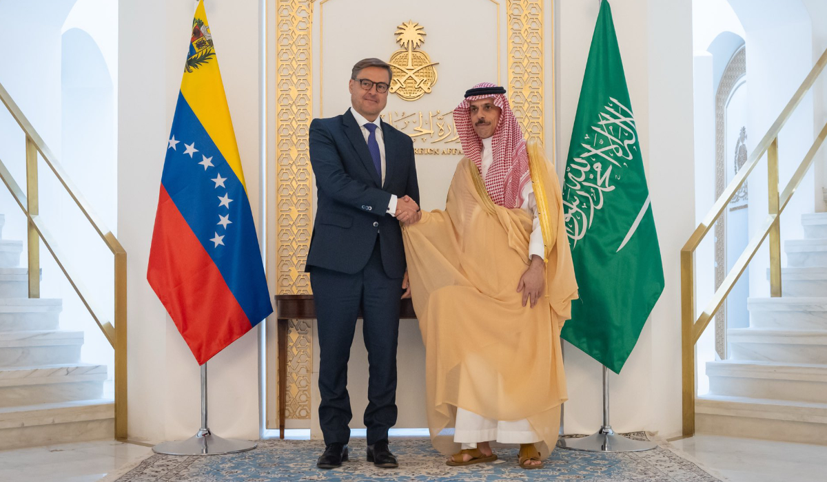 Saudi foreign minister receives Venezuelan counterpart