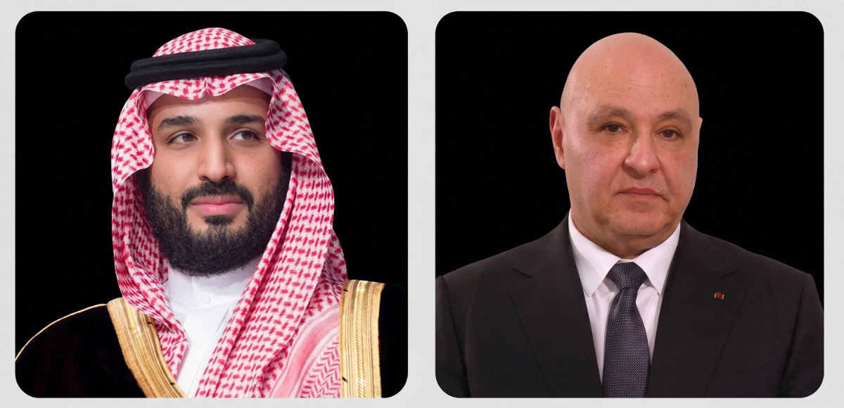 Saudi Crown Prince Mohammed bin Salman, left, and Lebanese President Joseph Aoun. (SPA/AFP file photos)