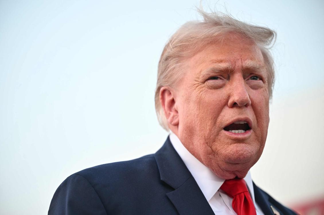 US President Donald Trump speaks to reporters after stepping off Air Force One upon returning to Joint Base Andrews in Maryland on July 19, 2026. (AFP)