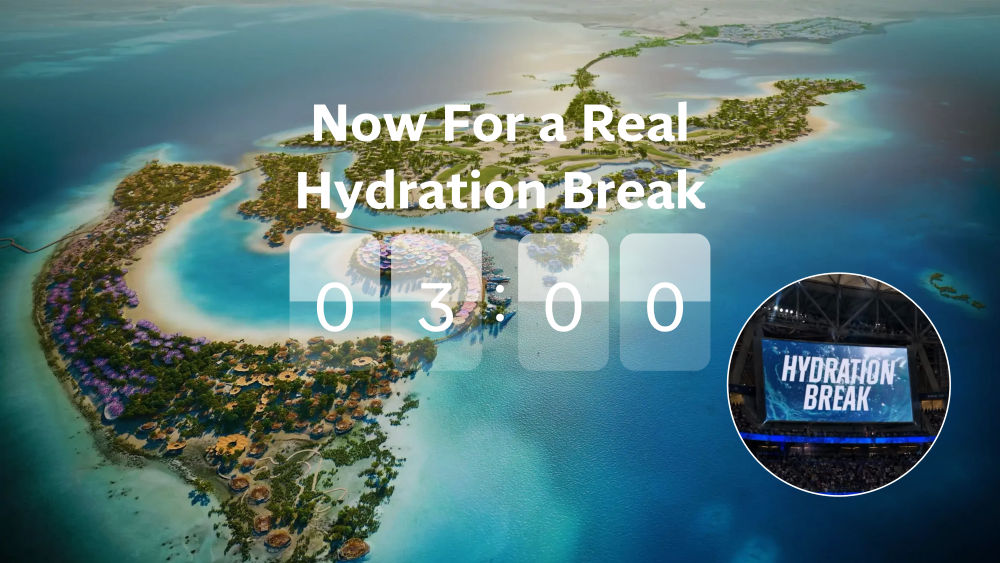 Saudi Tourism Authority turned the World Cup hydration break into a real-time marketing platform