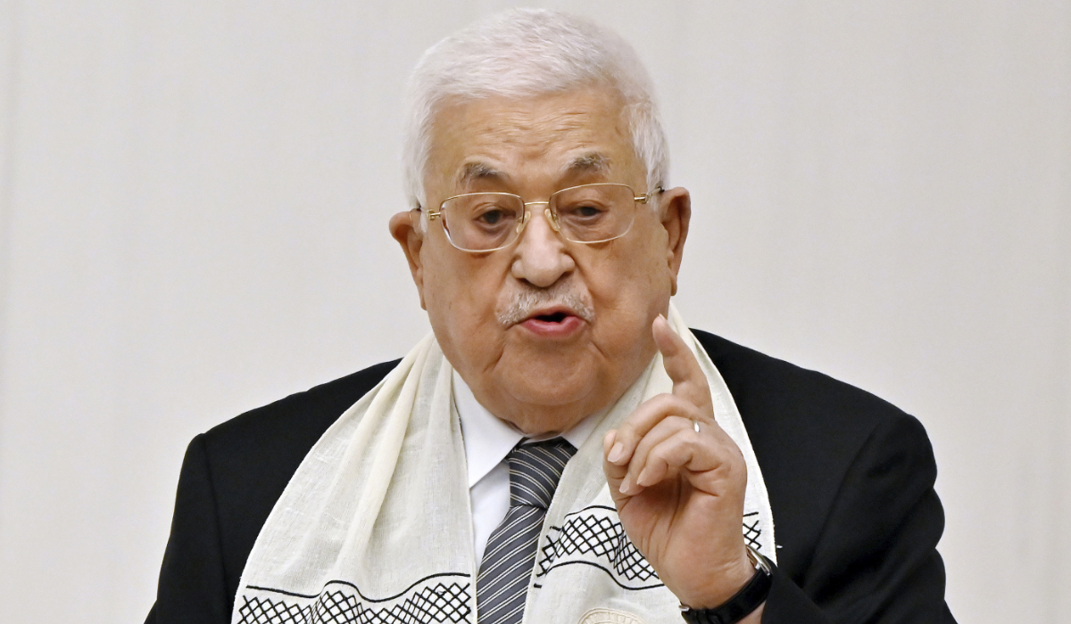 Palestinian President Mahmoud Abbas, speaks during an event in in Ankara, Turkey. (AP file photo)