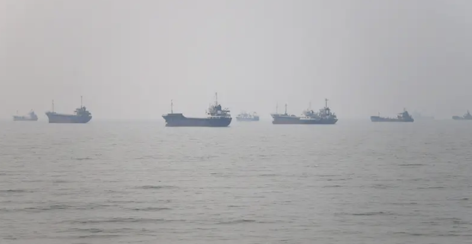 Vessels in the Strait of Hormuz near the beach of Bandar Abbas, Iran, June 30, 2026. (Reuters/File Photo)