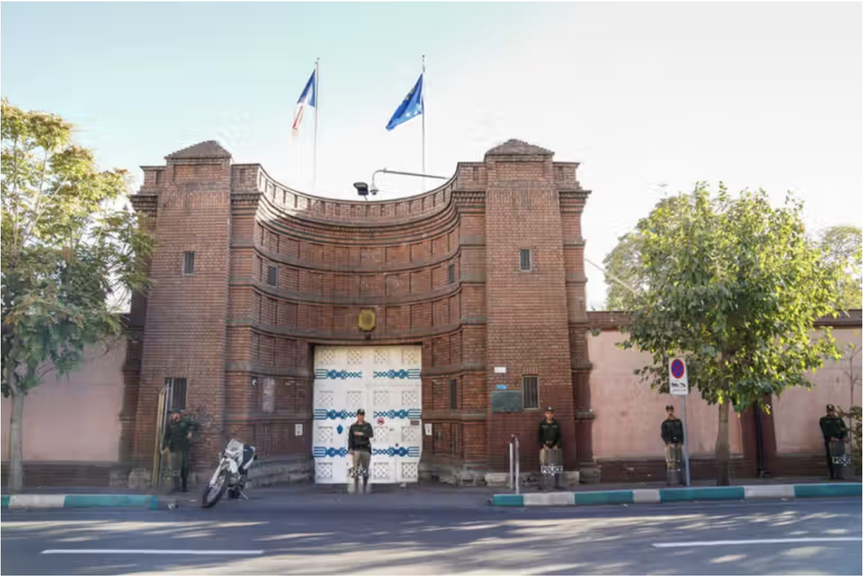 Iran’s foreign ministry on Monday said it had summoned the French ambassador to protest the conduct of the diplomats. (Supplied)