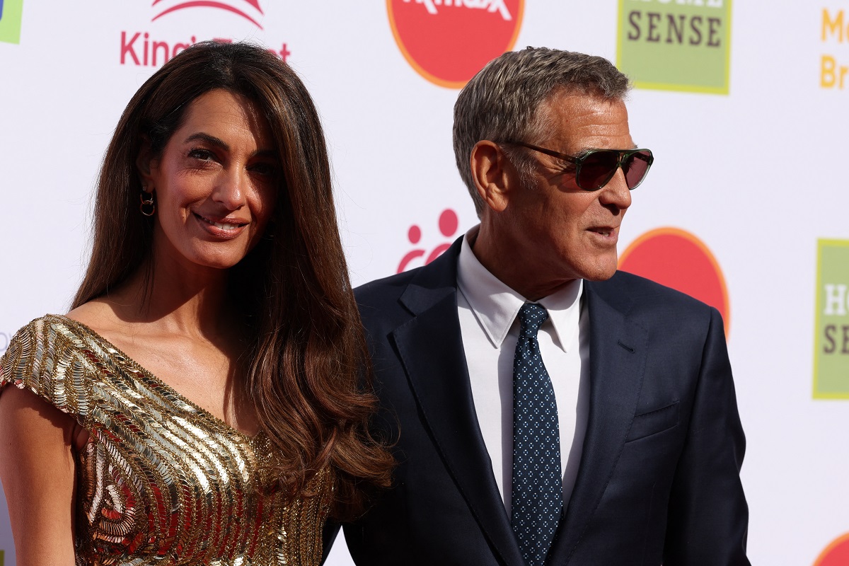 Amal and George Clooney pictured at a previous event. (File/ AFP)