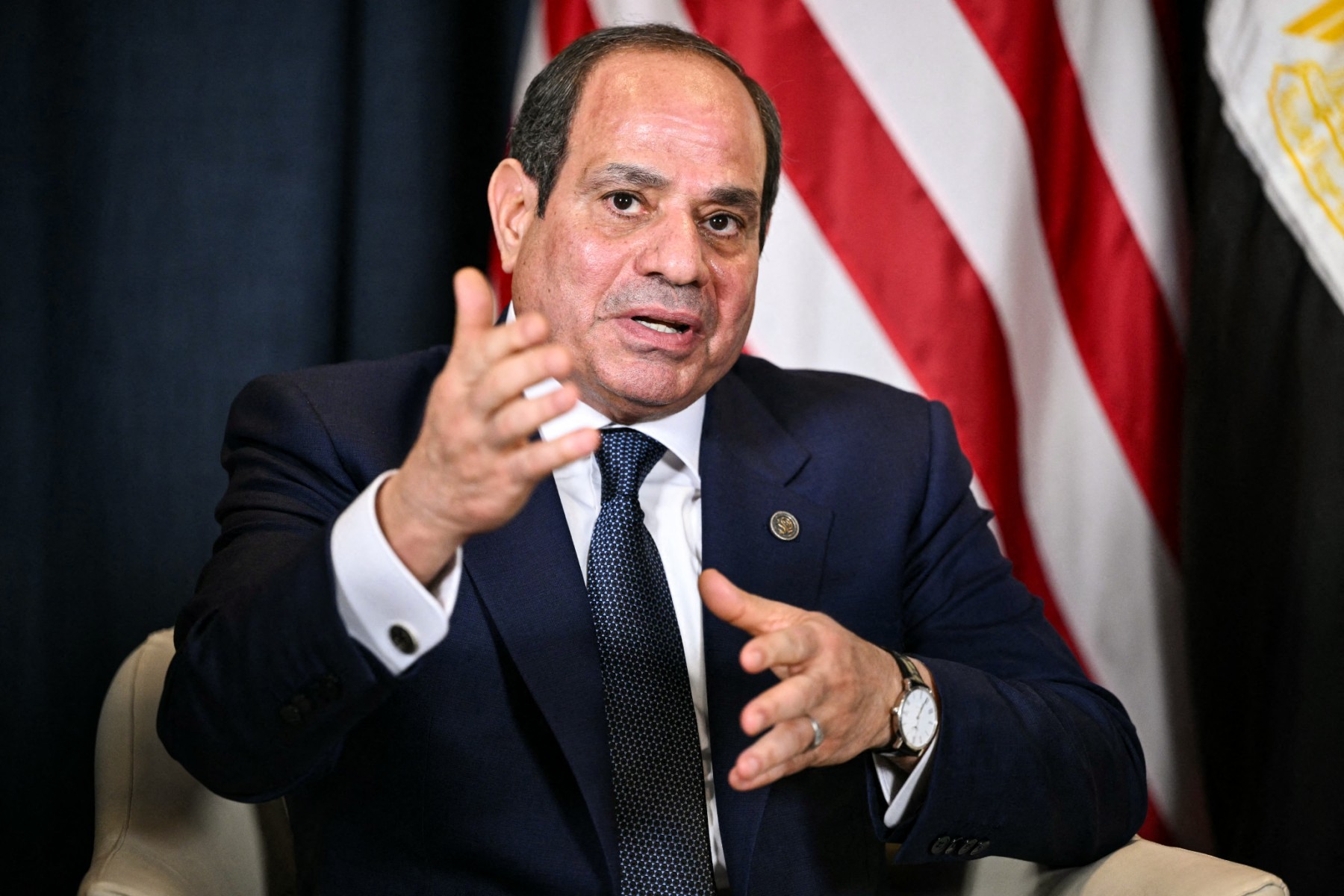 Egyptian President Abdel Fattah El-Sisi said authorities were continuing their investigations to ascertain the details of the attack. (File/AFP)
