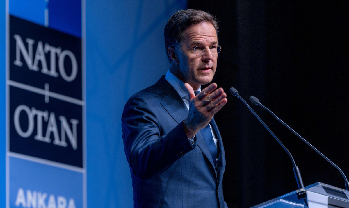 NATO Secretary General Mark Rutte addresses a pre-summit press conference ahead of the 36th NATO Summit in Ankara. (AFP)