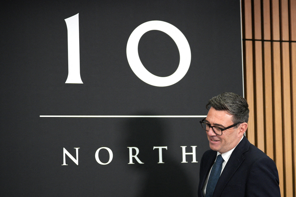 Britain's Prime Minister Andy Burnham arrives for a National Economic Council meeting at No 10 North. (Reuters)