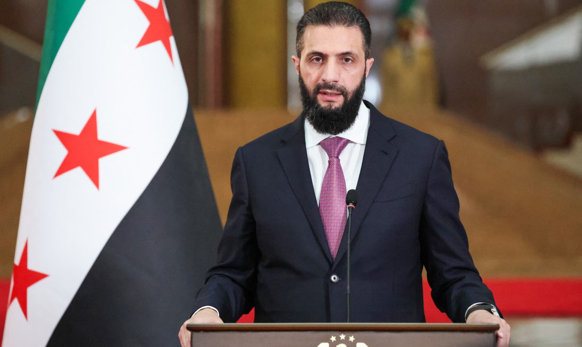 Syrian President Ahmad Al-Sharaa has stated clearly he has no intention of ordering any aggressive action in Lebanon. (AFP)