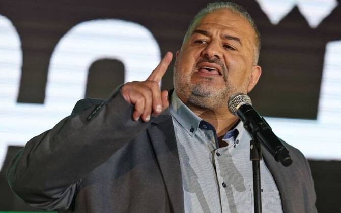 Mansour Abbas is currently the leader of the United Arab List and represents the party in the Knesset. (AFP)