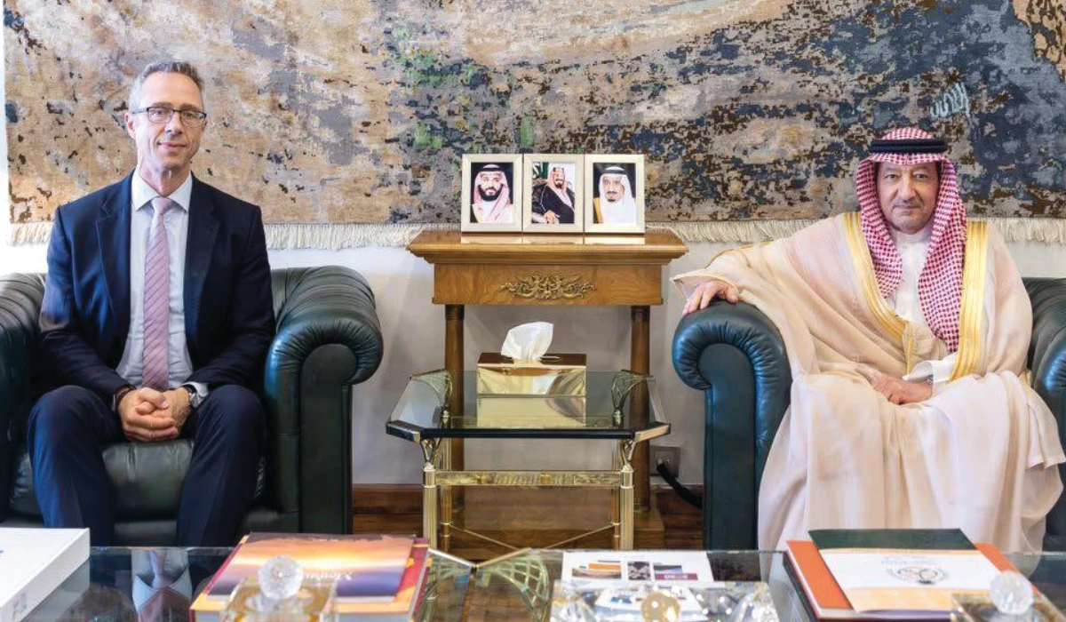 Saudi deputy minister receives German official