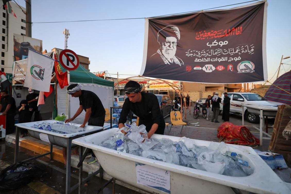 Coffin of slain Iranian supreme leader arrives in Iraq’s Najaf, Iraqi state TV says