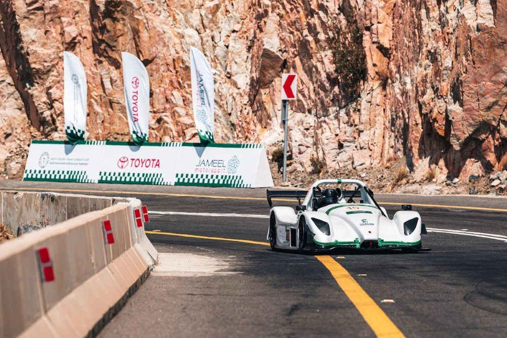 The 2026 Saudi Toyota Hill Climb Championship returns to Aqabat Al-Muhammadiyah in Al-Shafa, Taif, for its second round on July 17-18. (Supplied)