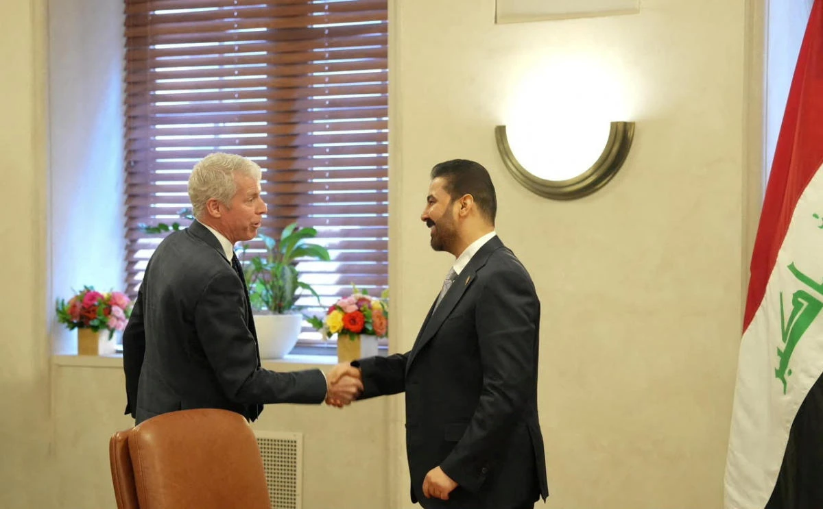 Iraqi Prime Minister Ali Al-Zaidi meets with US Secretary of Energy Christopher Wright in Washington, Jul. 17, 2026. (Reuters)