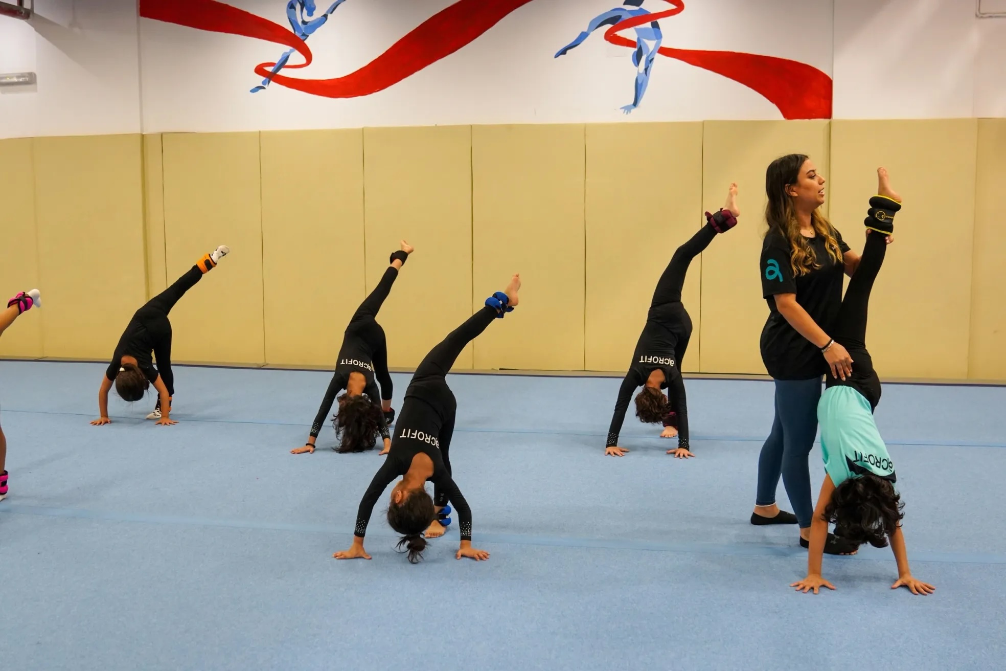 Gymnastics training
