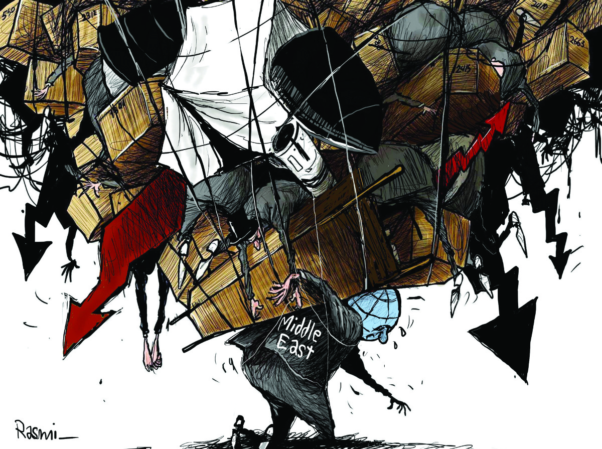 Cartoon by Amjad Rasmi. (Courtesy of Asharq Al-Awsat)