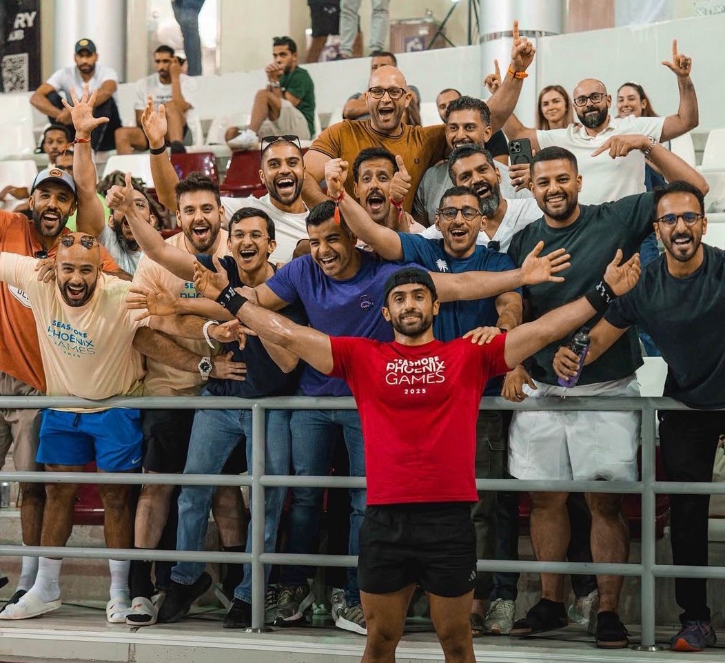 Mohammed Alikhan Poses with Team of Fitness Community Members